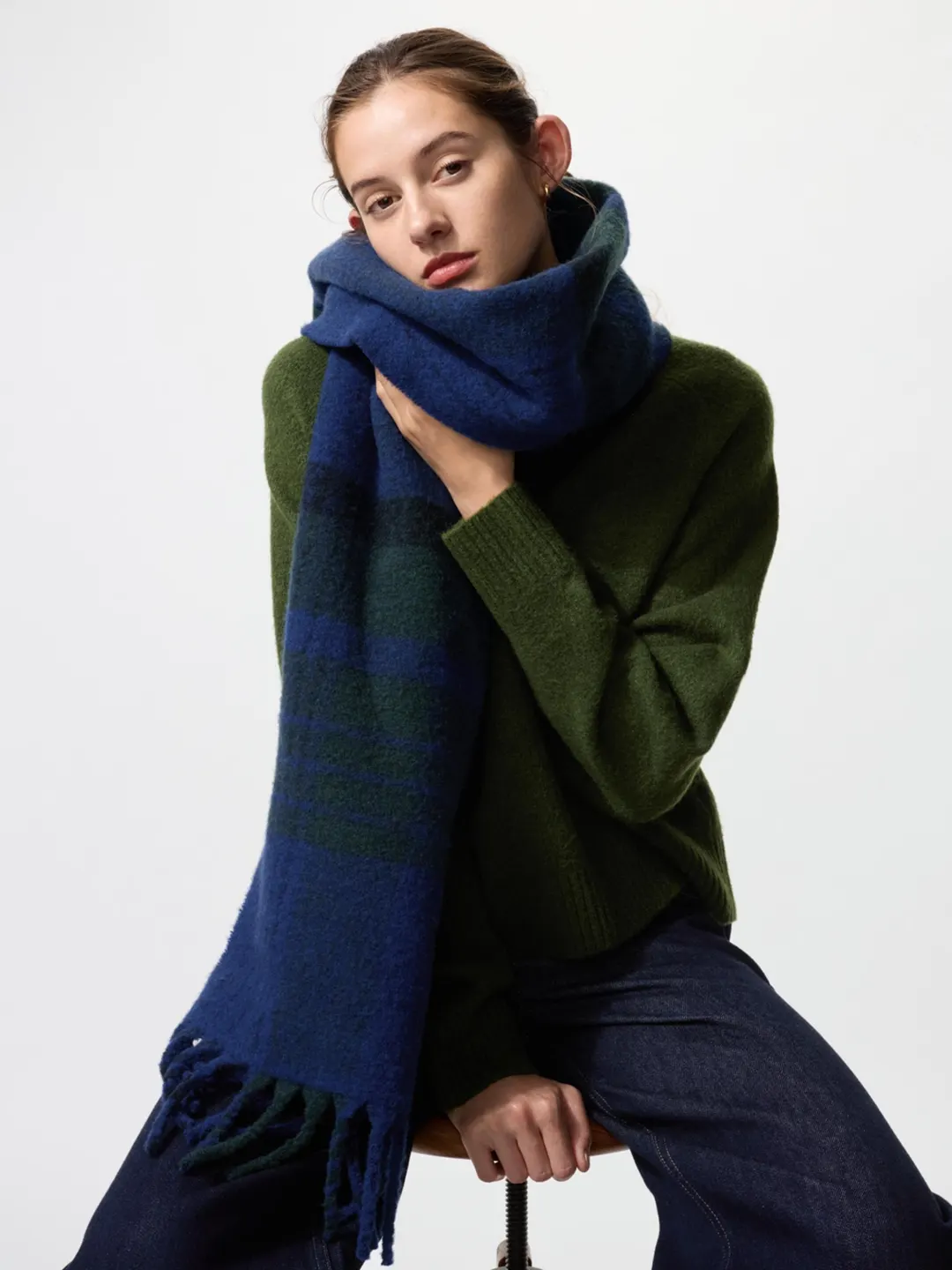 Шарф из пряжи souffle yarn, Uniqlo