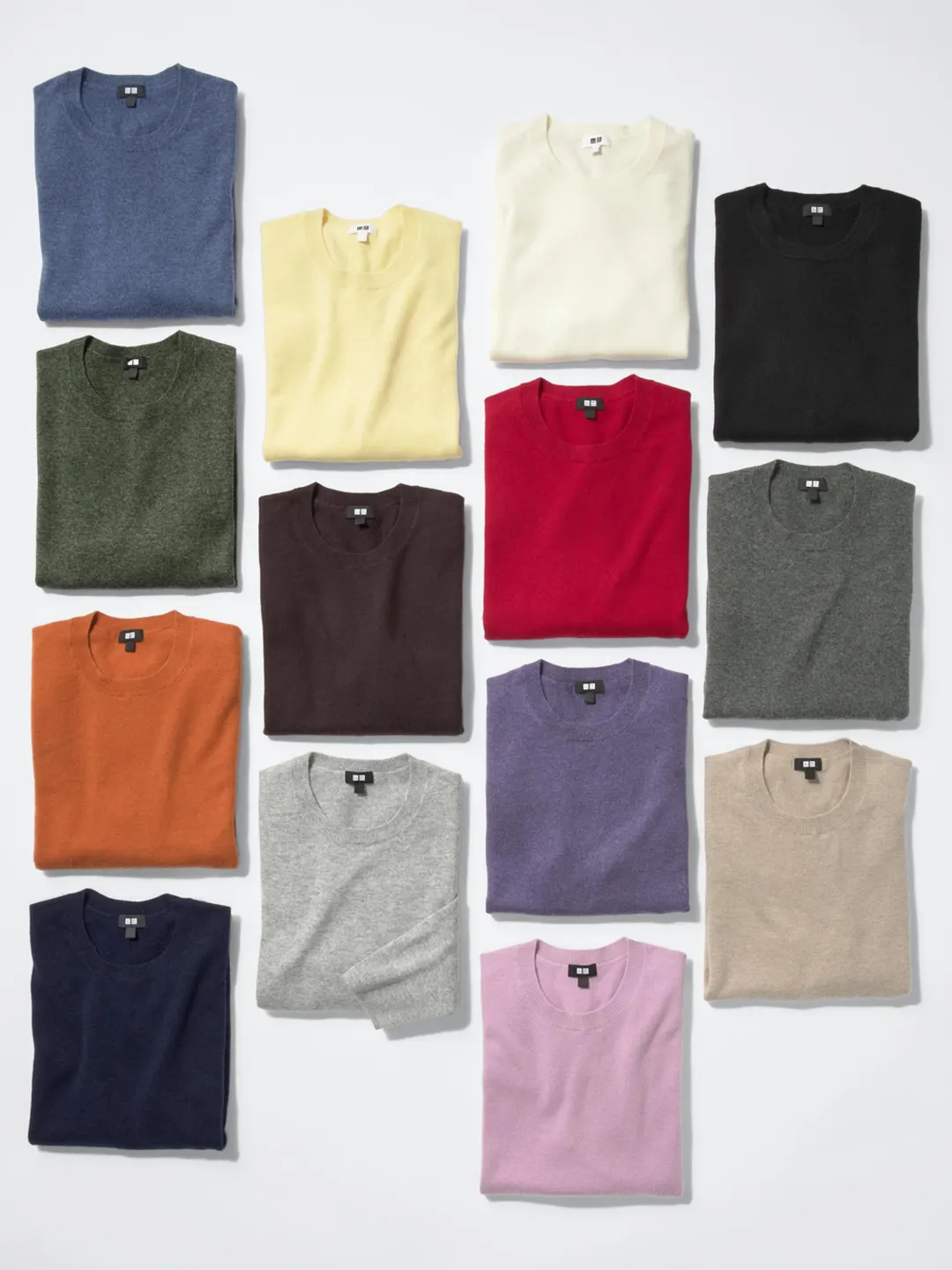Свитер из кашемира с круглым вырезом, Uniqlo