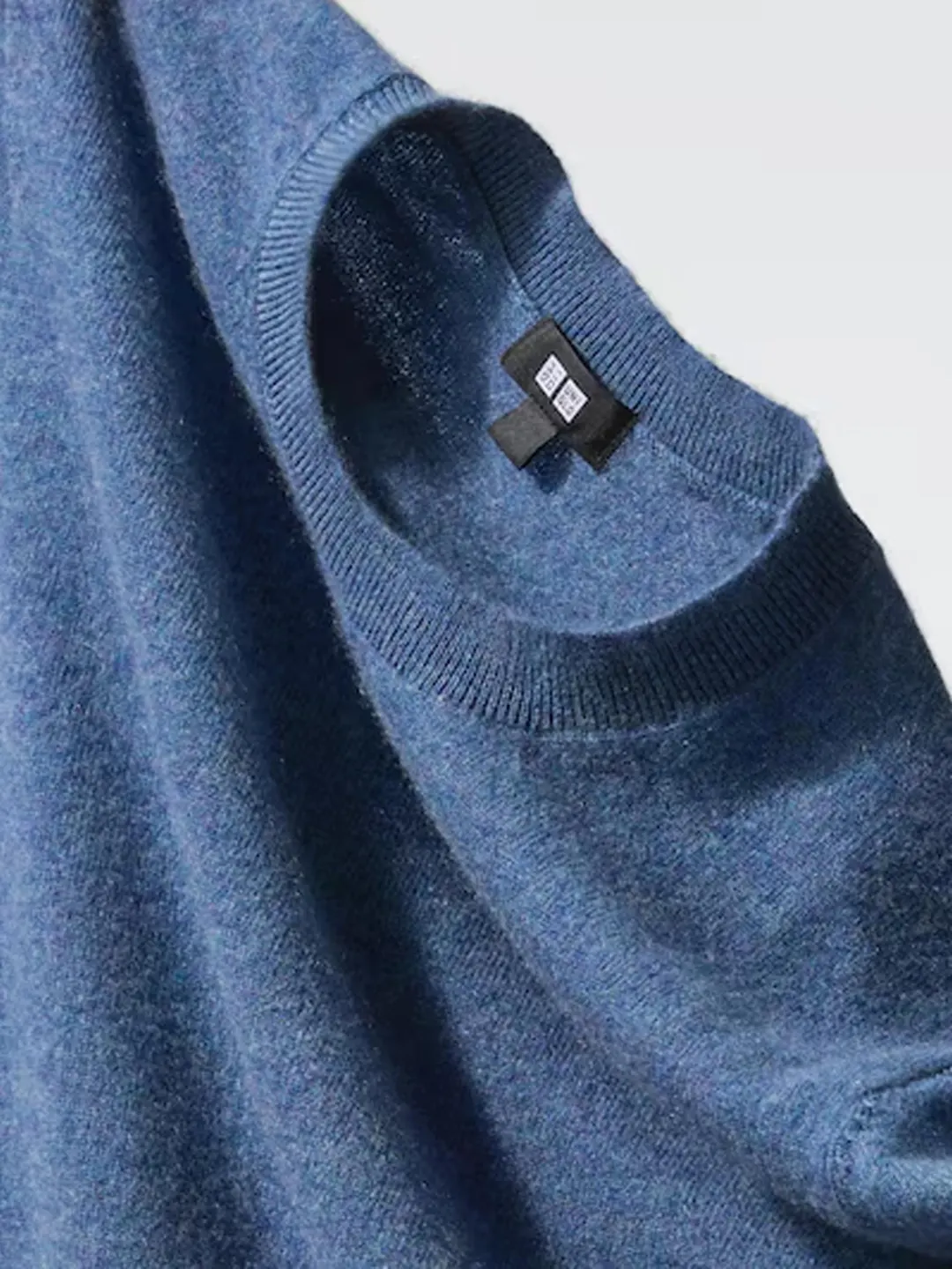 Свитер из кашемира с круглым вырезом, Uniqlo