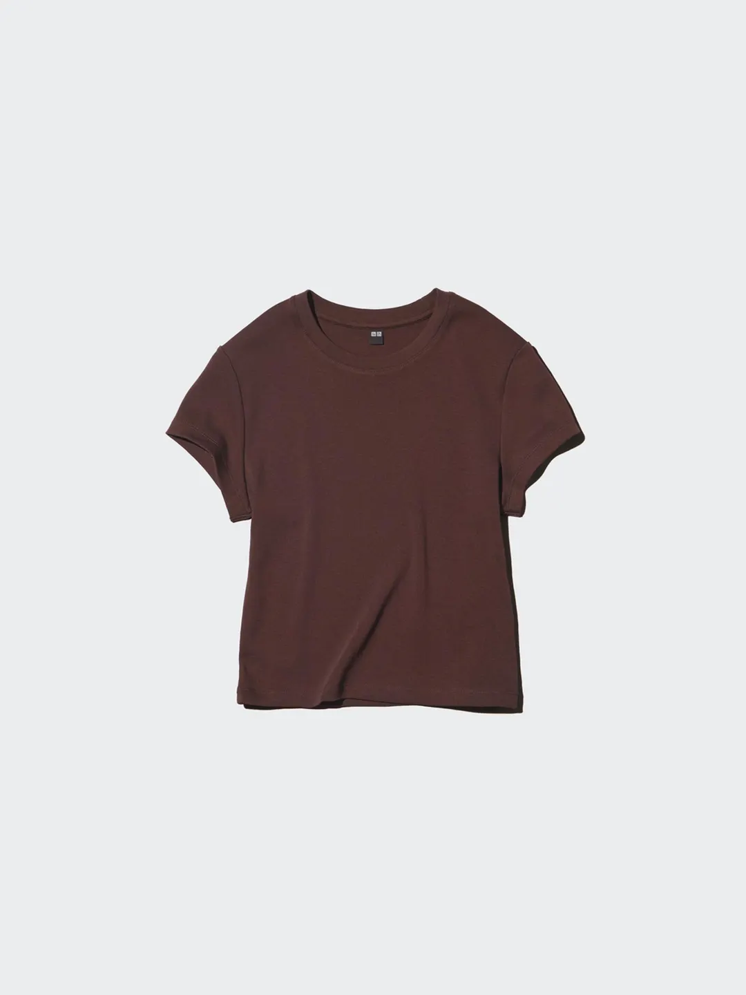 Короткая футболка с круглым вырезом, Uniqlo