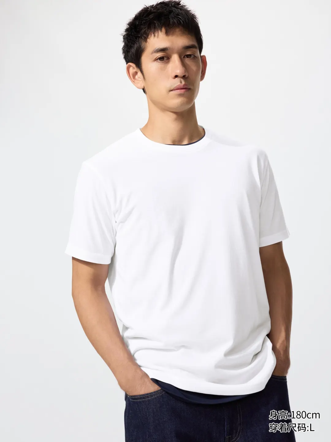 Быстросохнущая футболка с круглым вырезом, Uniqlo