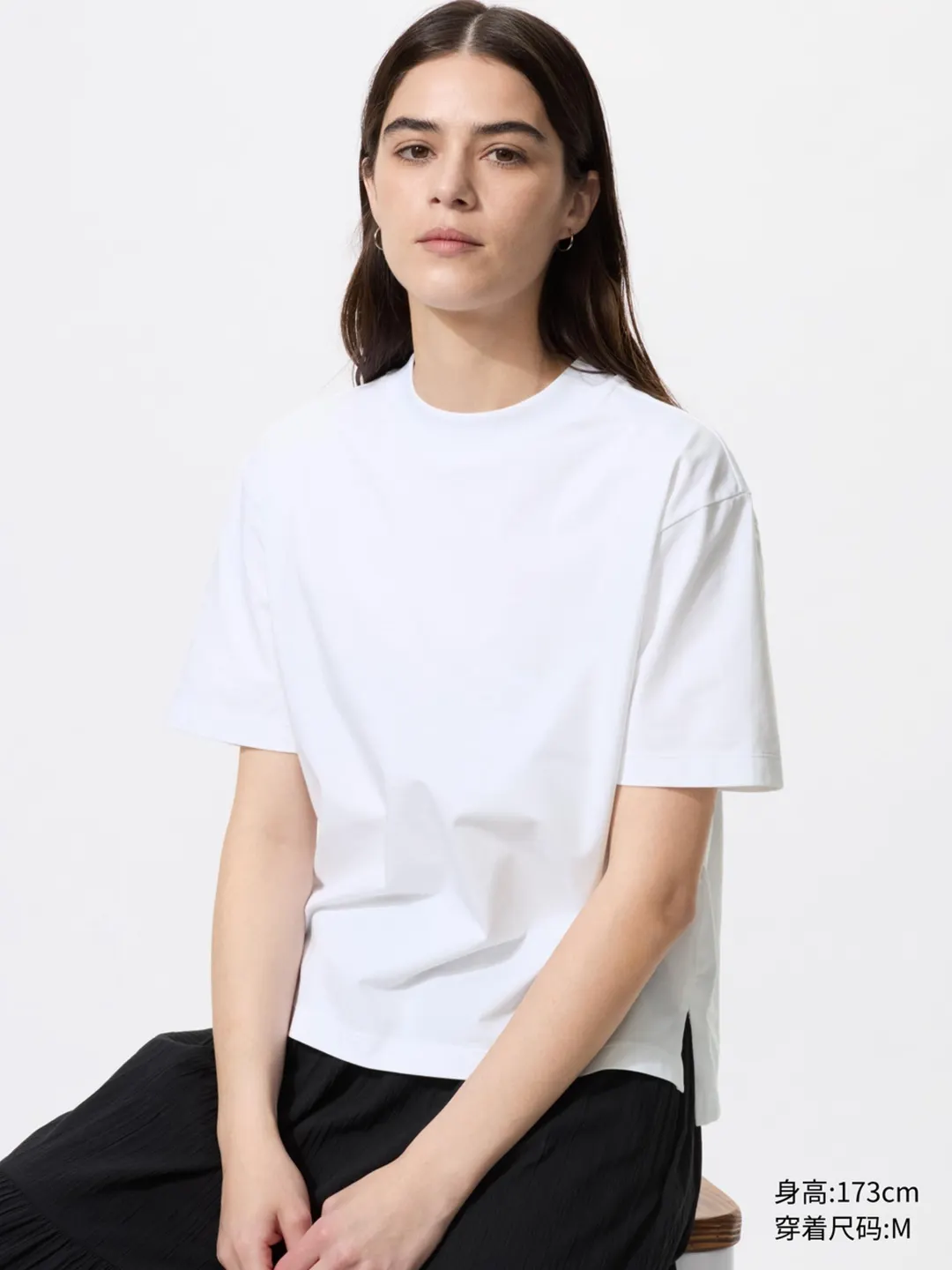 Футболка из смесового хлопка AIRism, Uniqlo