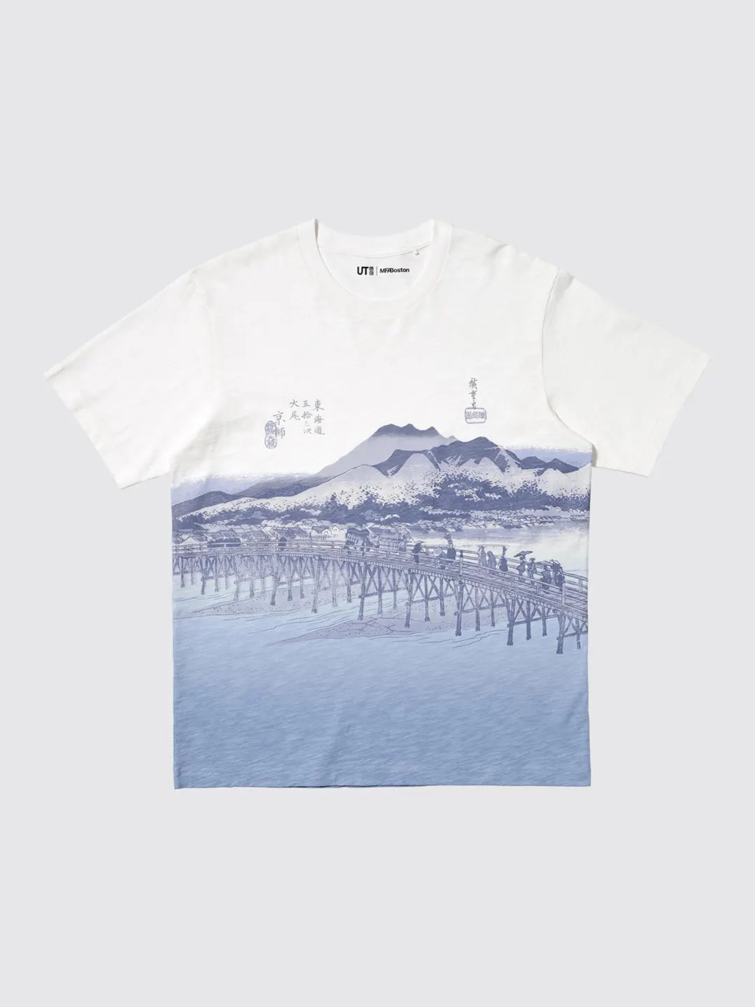 Футболка UT «Синева укиё-э» с принтом, Uniqlo