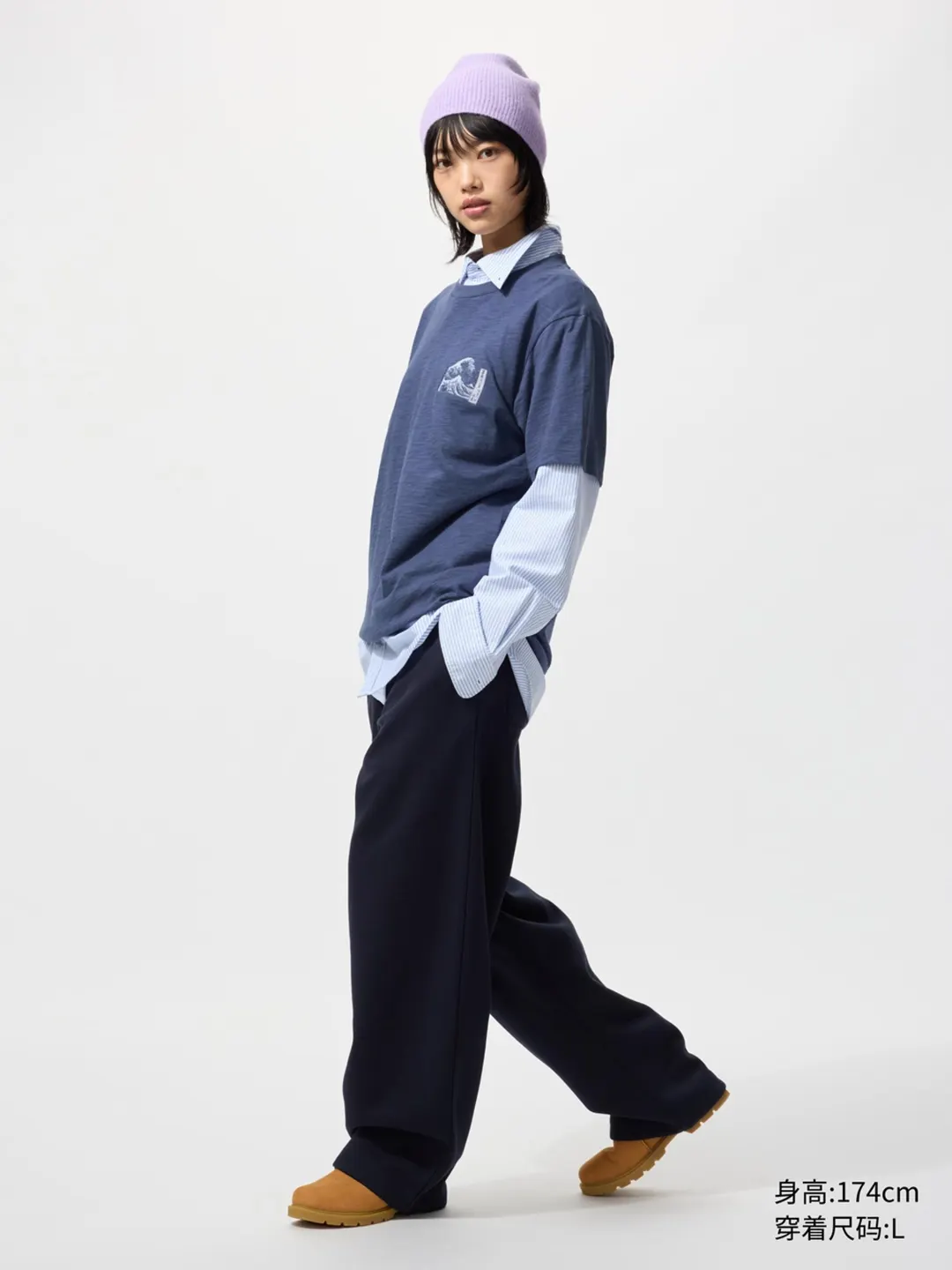 Футболка UT «Синева укиё-э» с принтом, Uniqlo