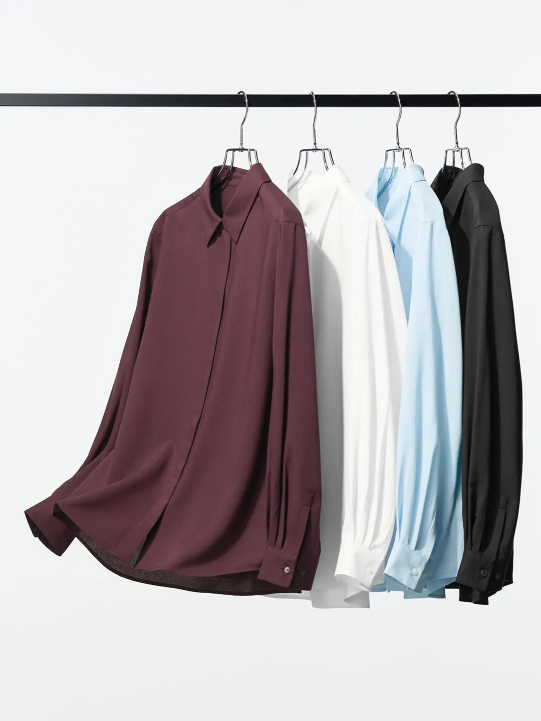 Рубашка фактурная с длинными рукавами, Uniqlo