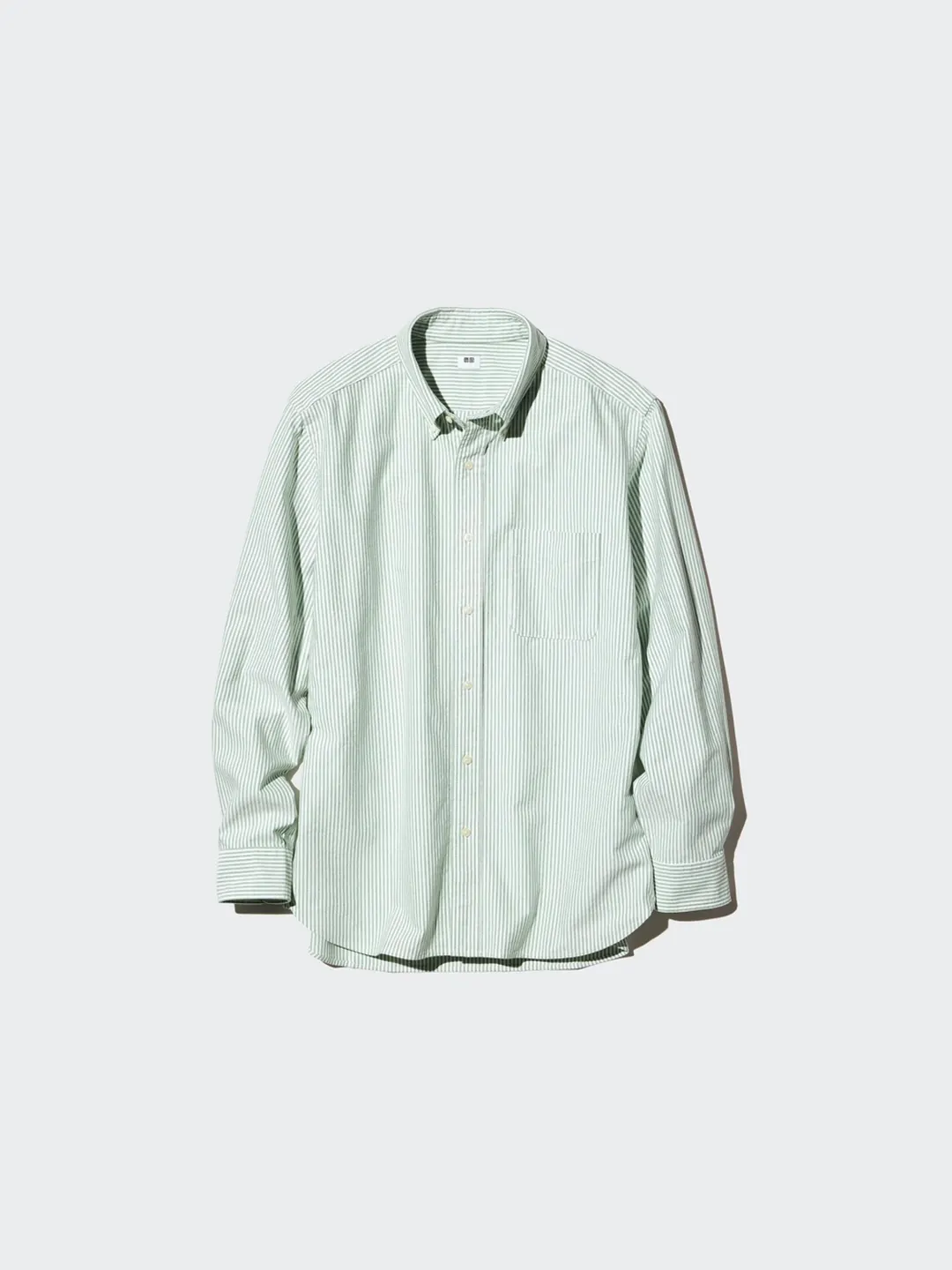 Полосатая рубашка из оксфорда, Uniqlo