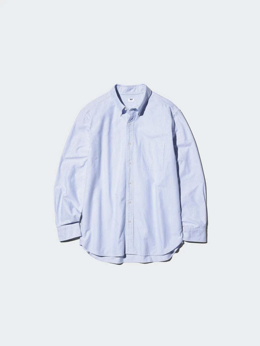 Полосатая рубашка из оксфорда, Uniqlo