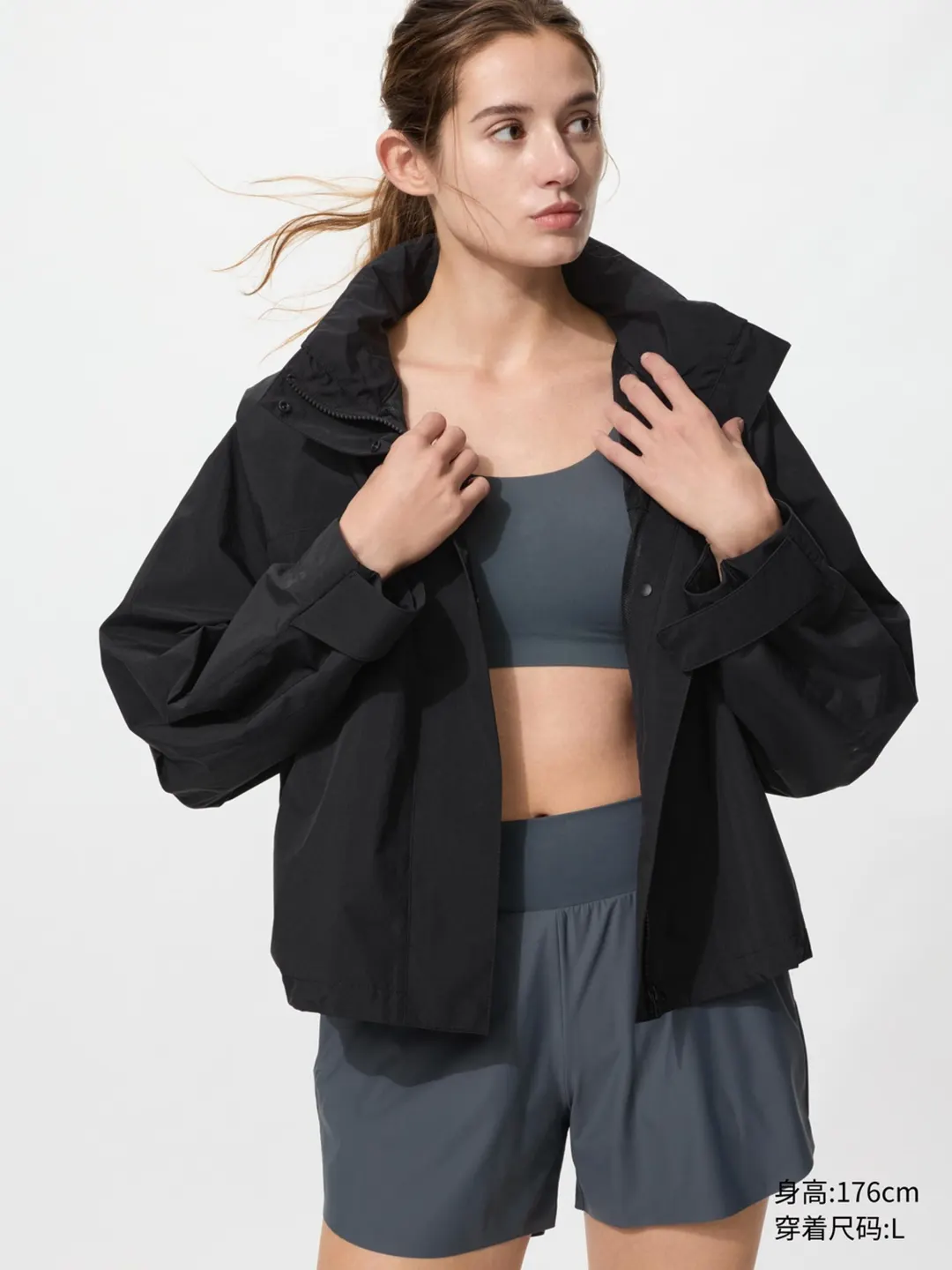 Ветрозащитная куртка с воротником-стойкой, Uniqlo