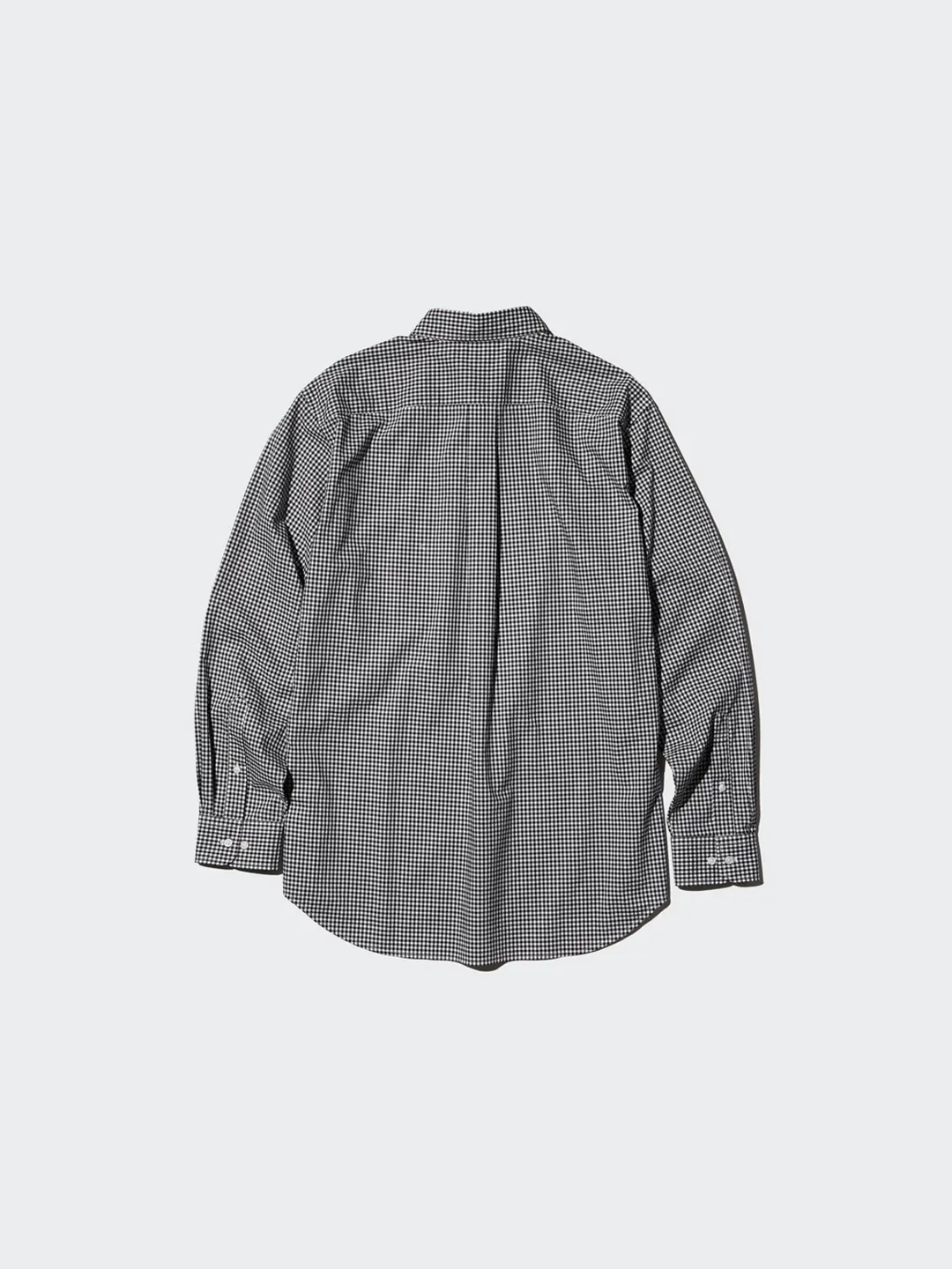 Рубашка в клетку из высококачественного длинноволокнистого хлопка, Uniqlo
