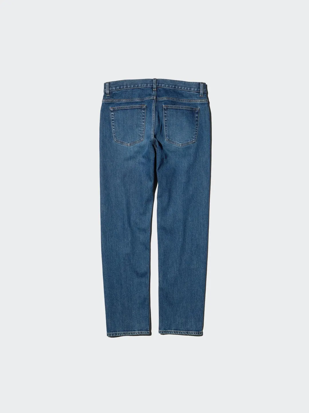 Джинсы облегающие прямого кроя с эффектом стирки, Uniqlo