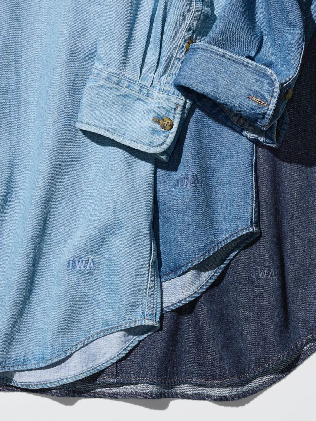 Рубашка джинсовая с эффектом стирки, Uniqlo