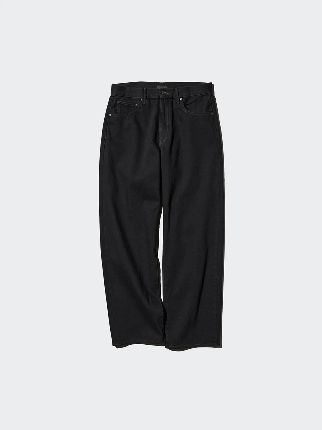 Джинсы-бочонки свободного кроя с эффектом стирки, Uniqlo