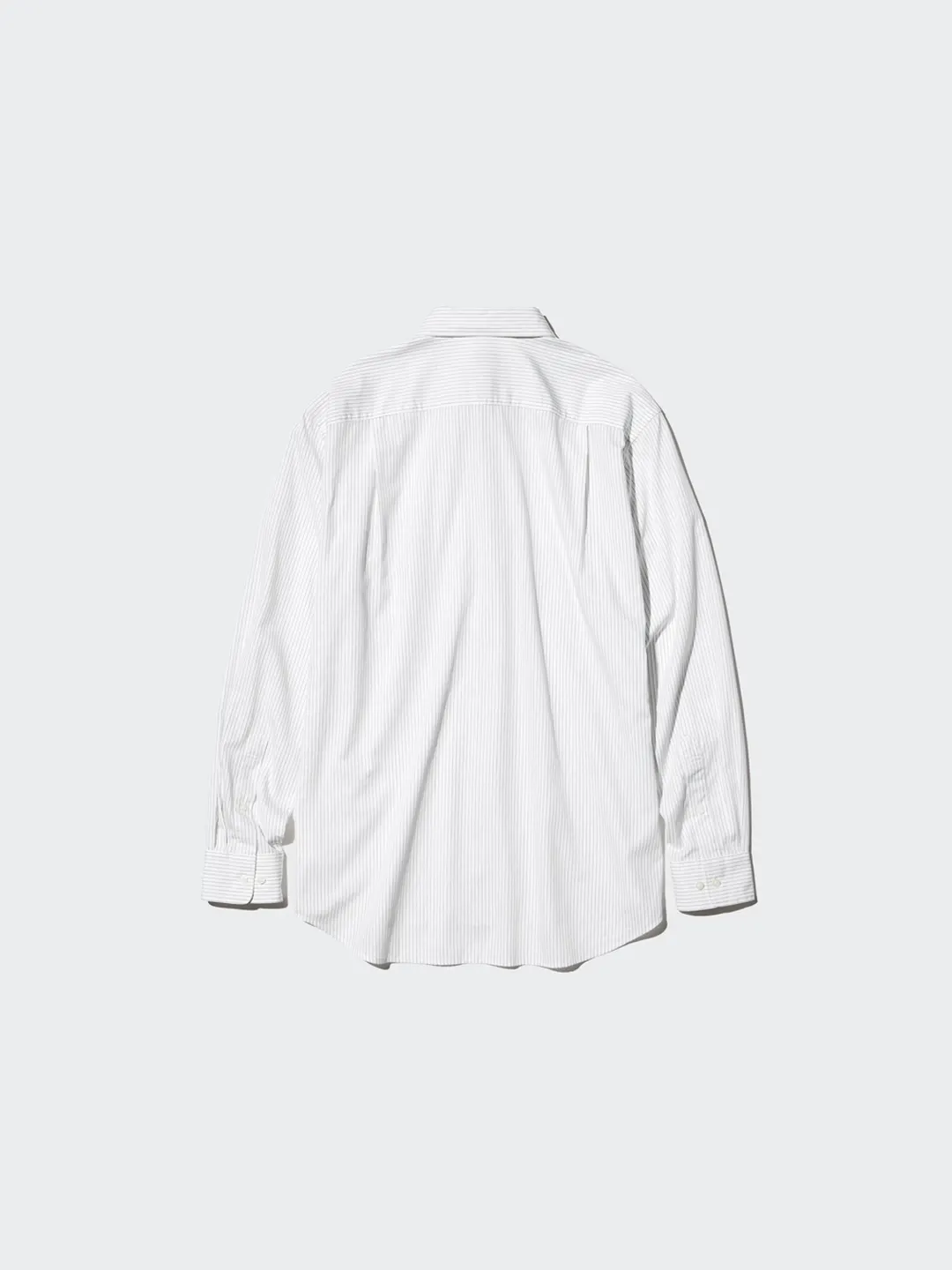 Рубашка в полоску из высококачественного длинноволокнистого хлопка, Uniqlo