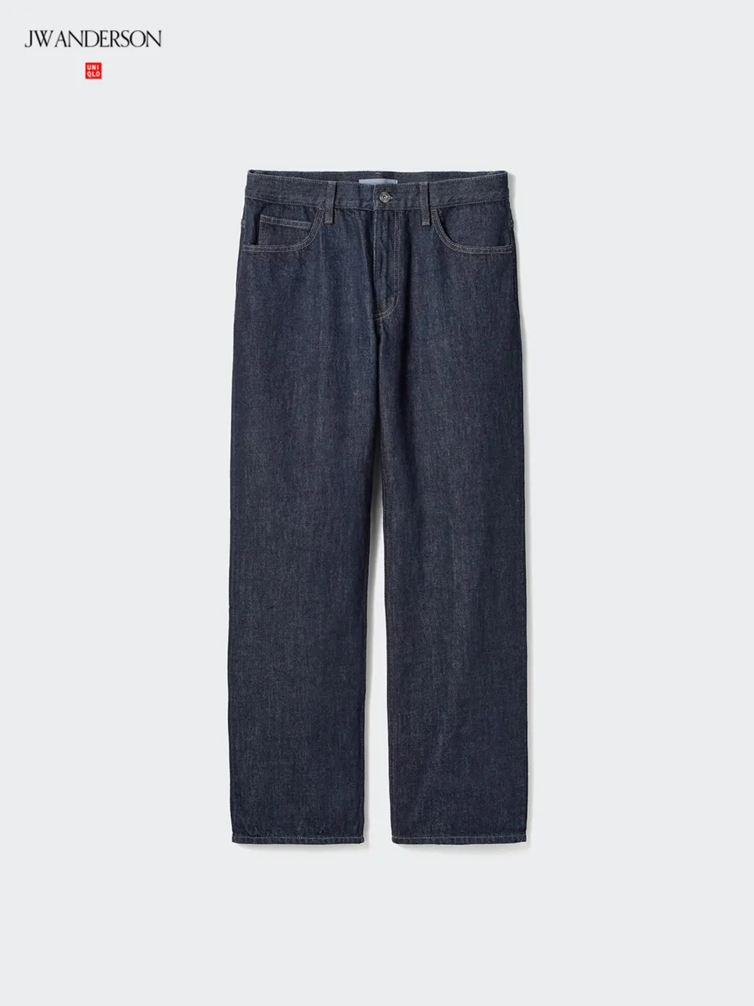 Джинсы прямого кроя с эффектом стирки, Uniqlo