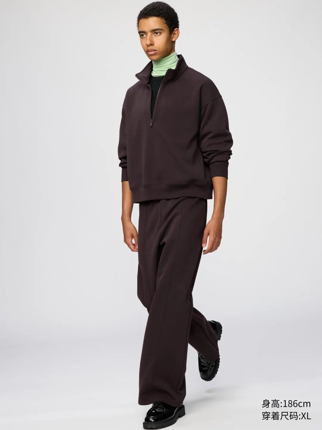 Брюки спортивные прямого кроя удлиненные, Uniqlo