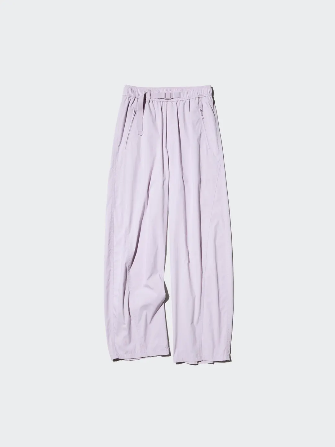 Брюки свободного кроя удлиненные с поясом, Uniqlo