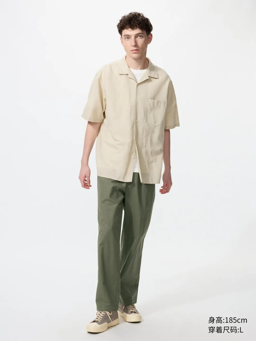 Брюки до щиколотки из смесового льна, Uniqlo