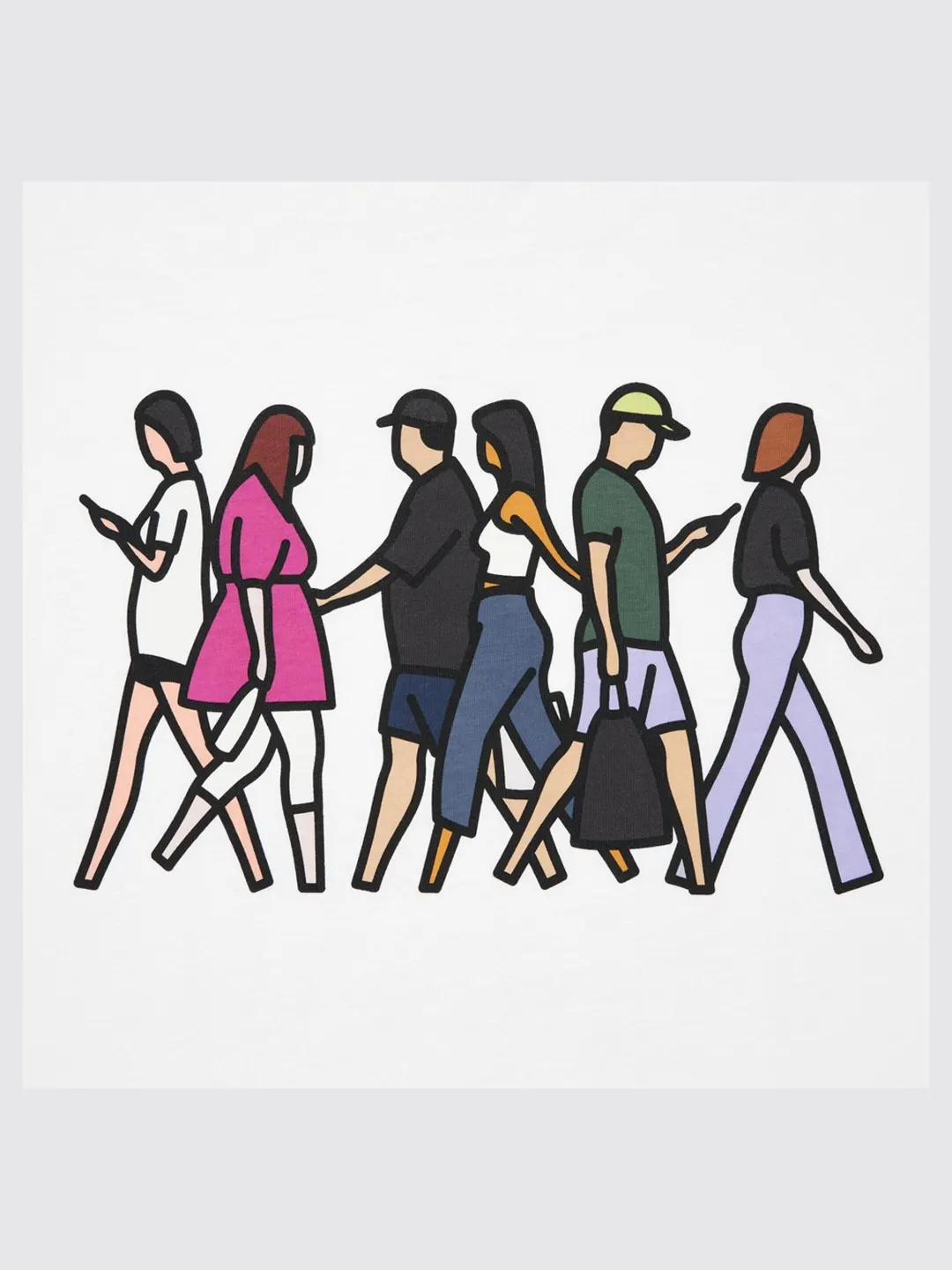 Футболка UT с принтом Julian Opie, Uniqlo