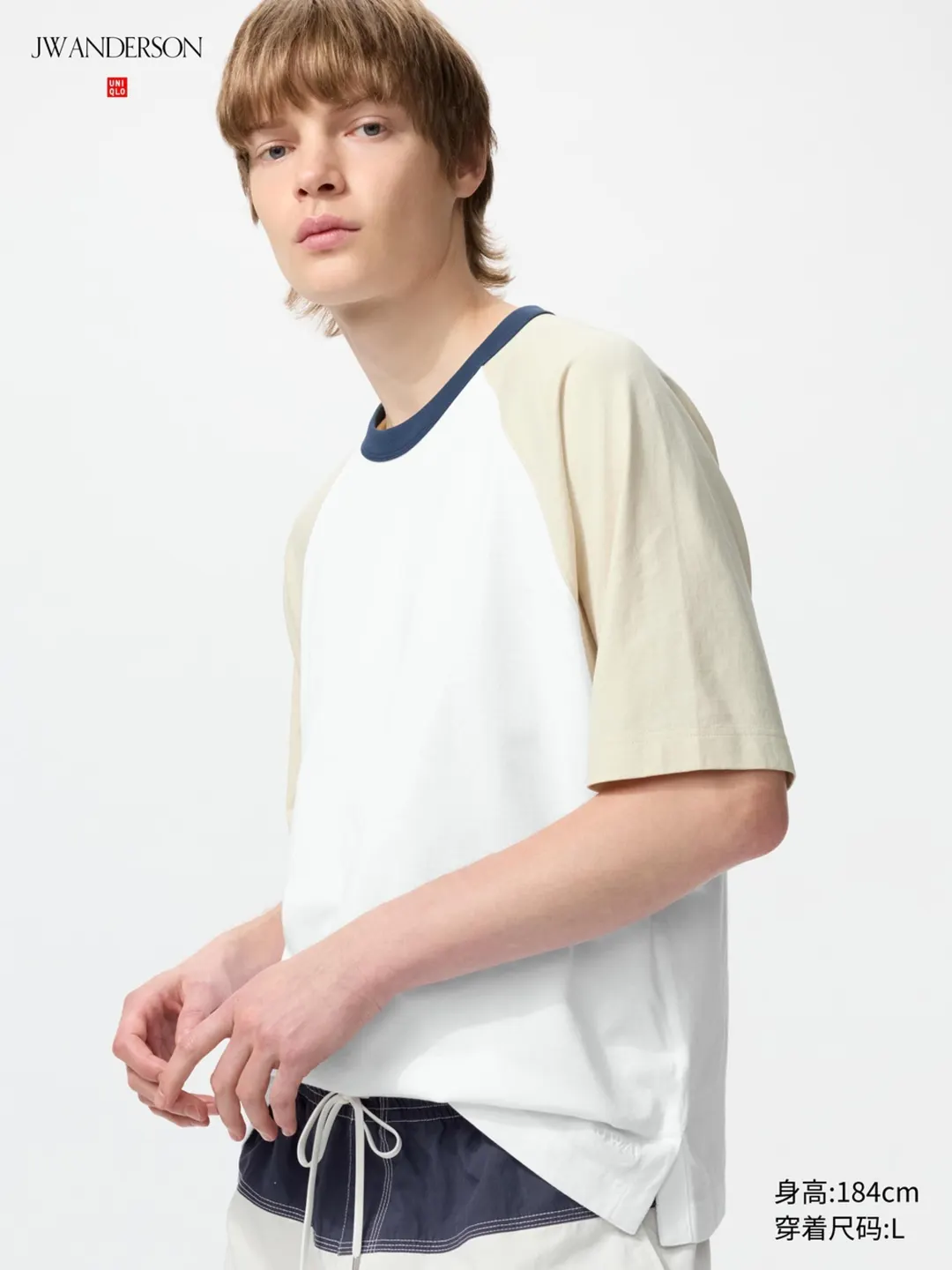 Футболка свободного кроя с рукавами реглан, Uniqlo