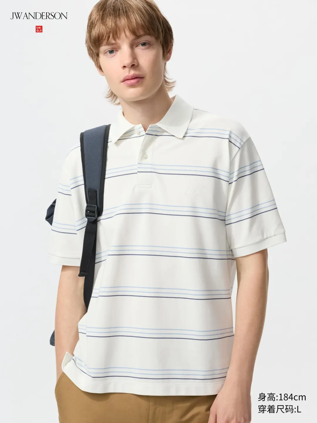 Поло быстросохнущее в полоску, Uniqlo