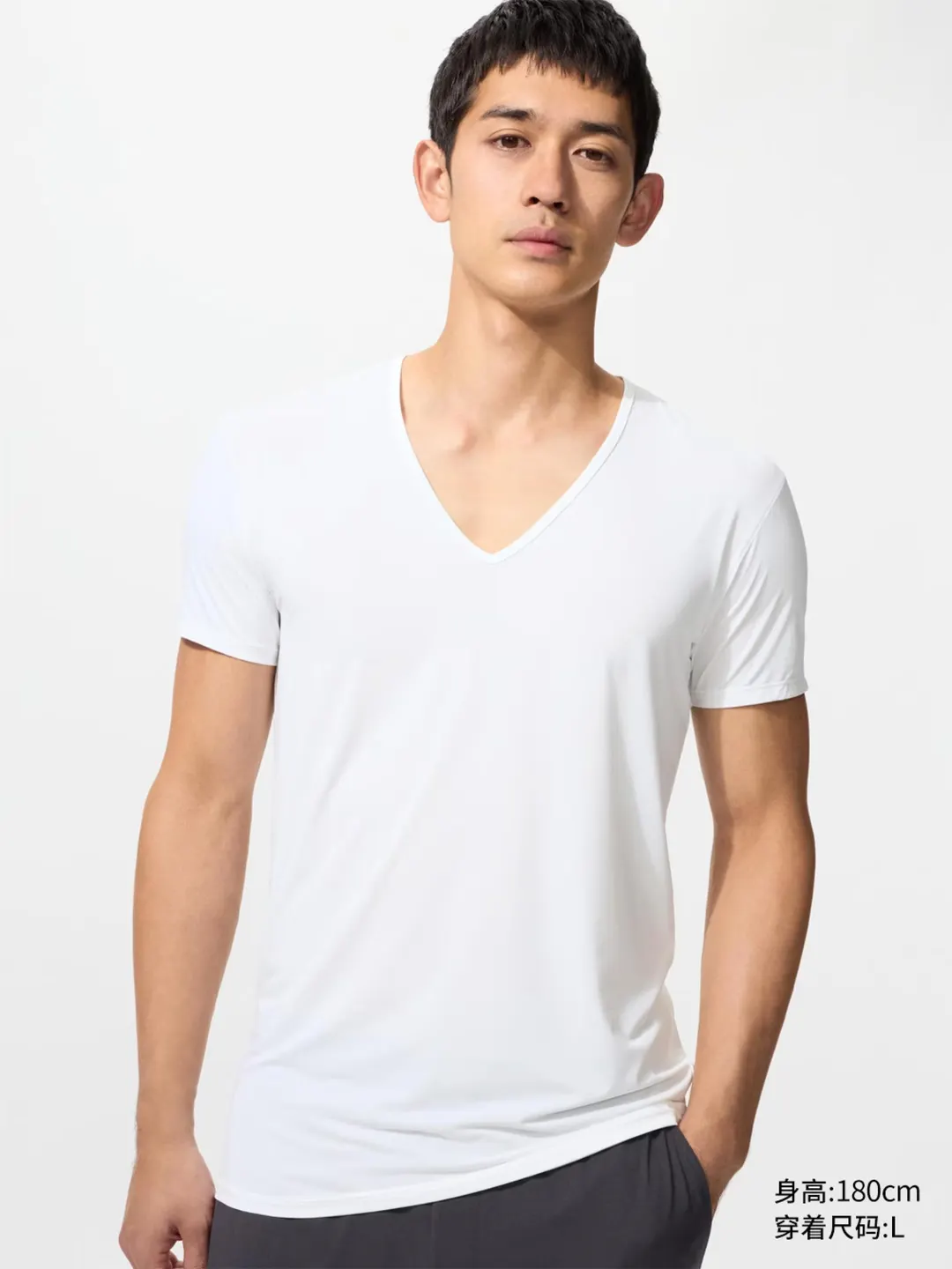 Футболка AIRism с V-образным вырезом, Uniqlo