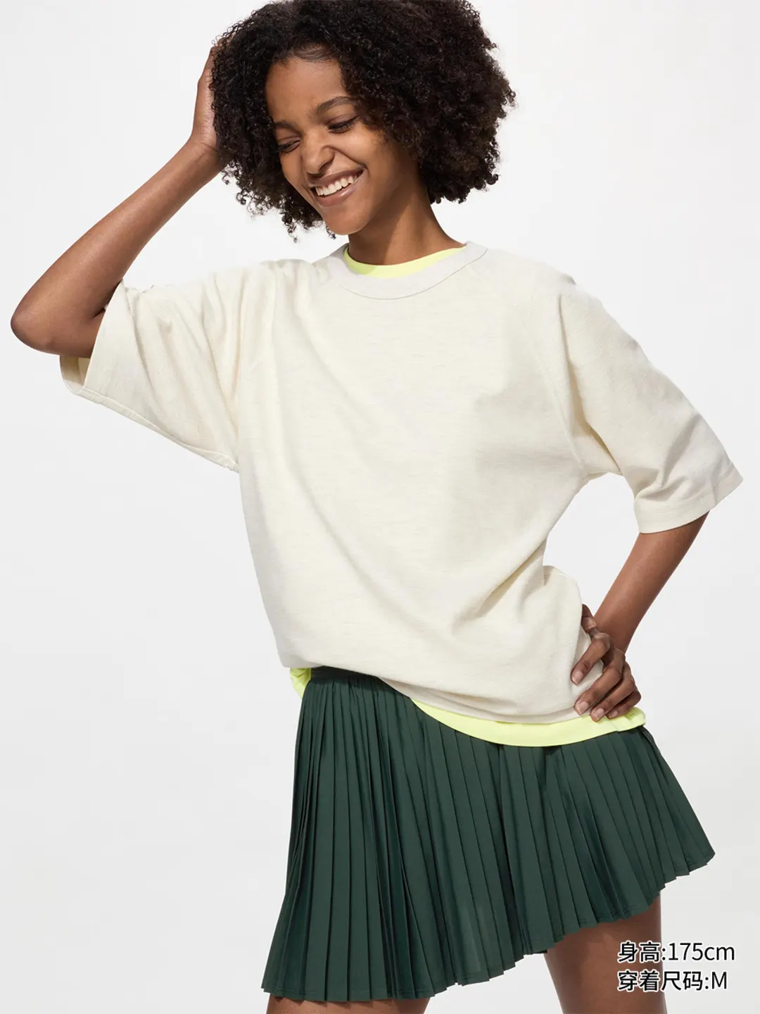 Футболка быстросохнущая вафельная с круглым вырезом, Uniqlo