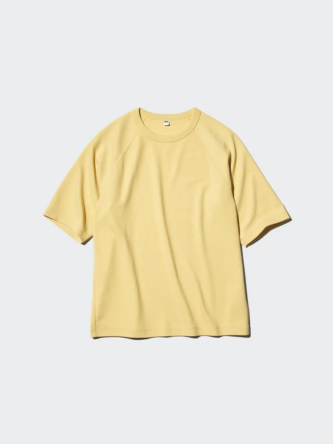 Футболка быстросохнущая вафельная с круглым вырезом, Uniqlo