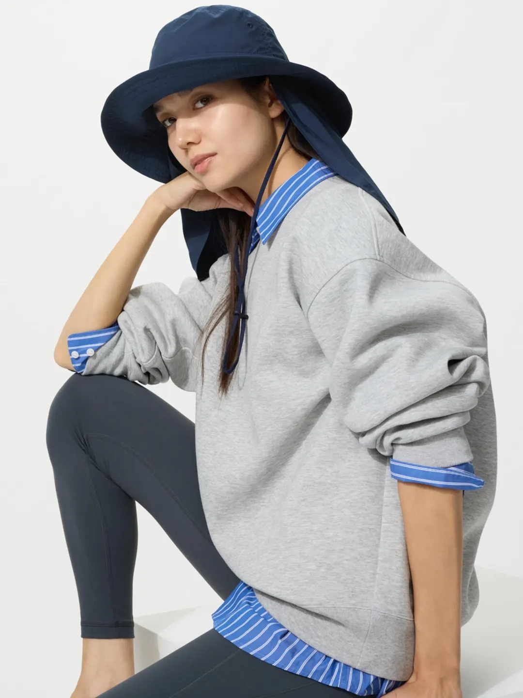 Панама складная с защитой от ультрафиолета, Uniqlo