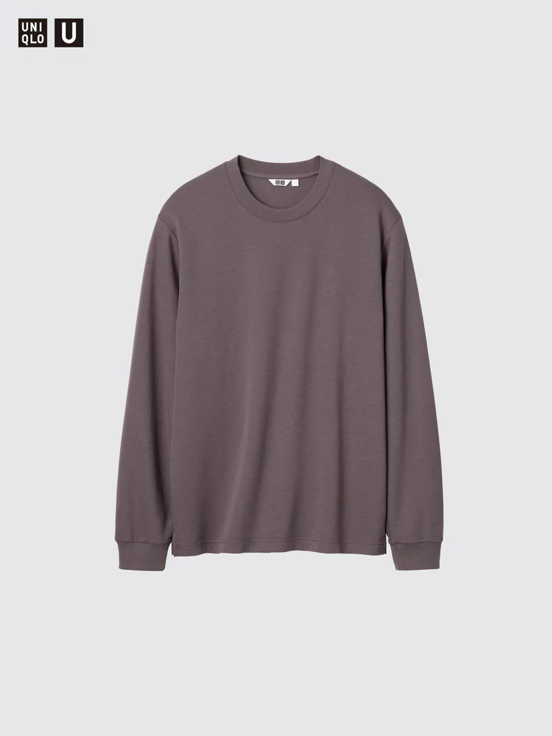 Лонгслив AIRism из смесового хлопка в полоску, Uniqlo