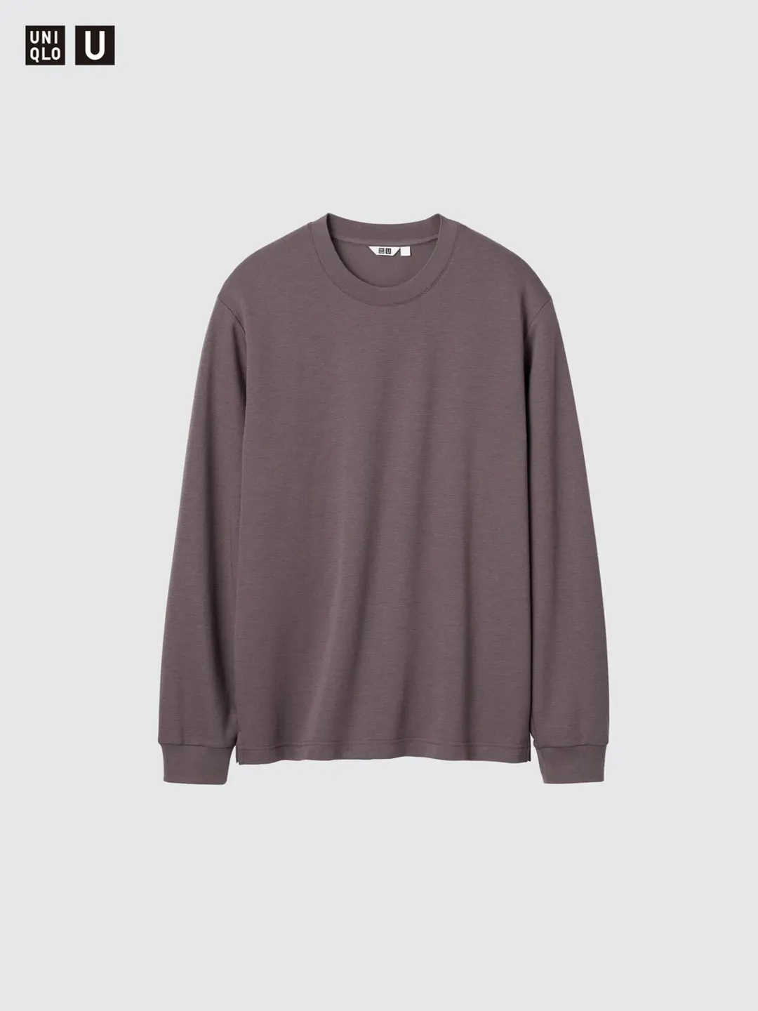 Лонгслив AIRism из смесового хлопка в полоску, Uniqlo