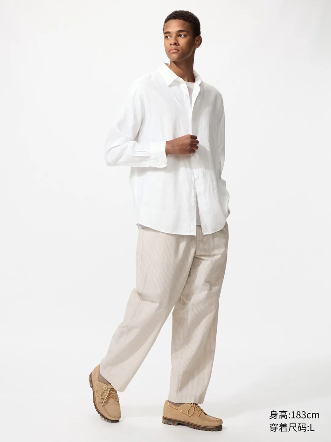 Брюки до щиколотки из смесового льна, Uniqlo