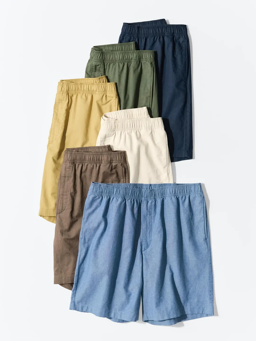 Шорты комфортного кроя из смесового льна, Uniqlo