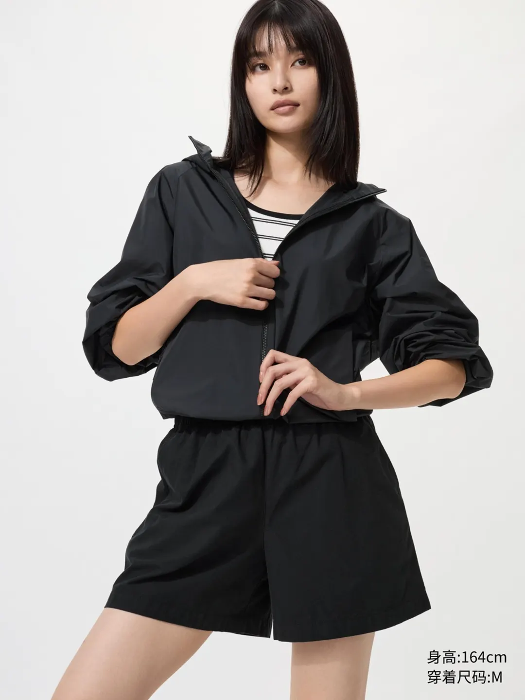 Шорты комфортного кроя из хлопка, Uniqlo