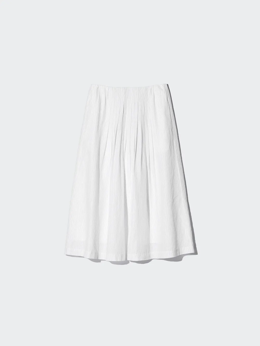 Юбка длинная со складками из хлопка и льна, Uniqlo