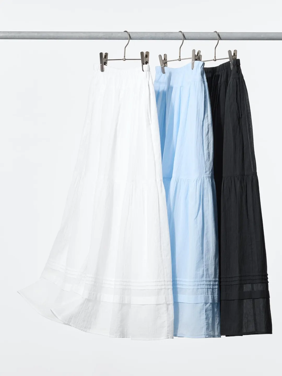 Юбка длинная многоярусная удлиненная, Uniqlo