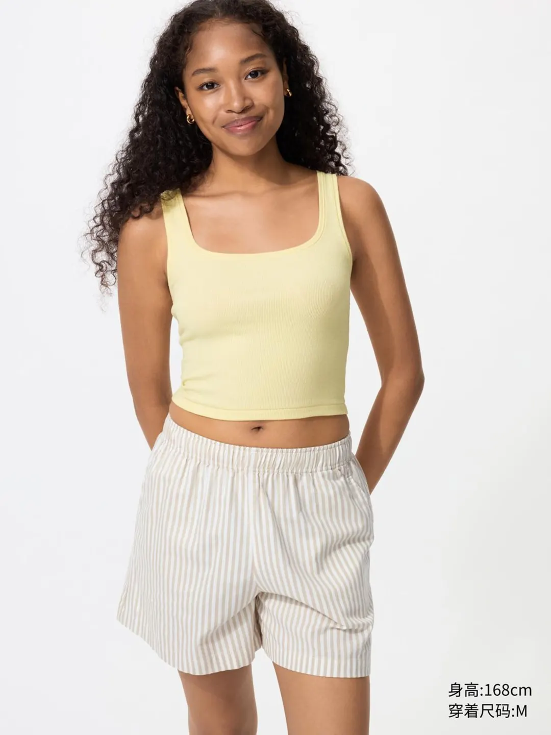 Шорты комфортного кроя из хлопка, Uniqlo