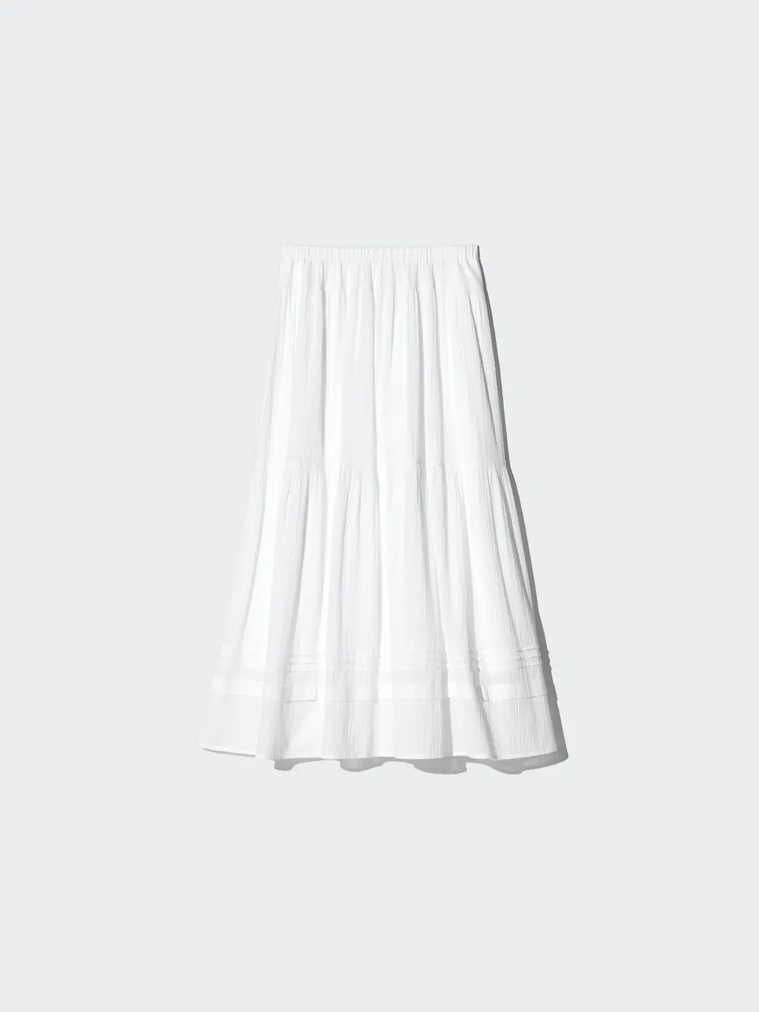Юбка длинная многоярусная стандартной длины, Uniqlo