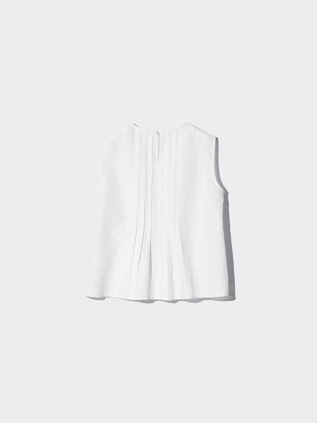 Рубашка плиссированная из смесового льна без рукавов, Uniqlo