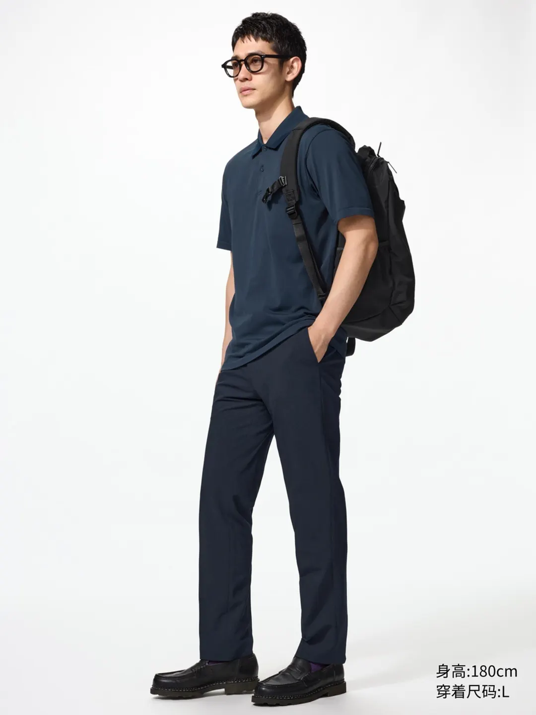 Поло с короткими рукавами DRY-EX, Uniqlo