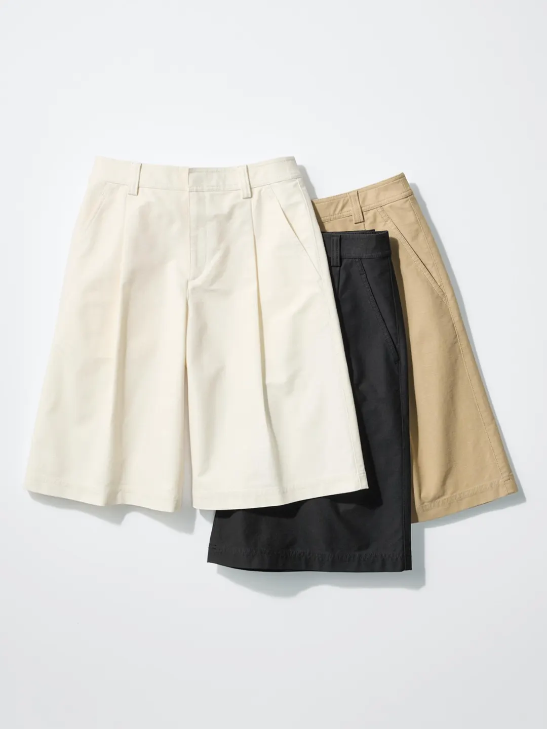 Бермуды трикотажные со складками, Uniqlo