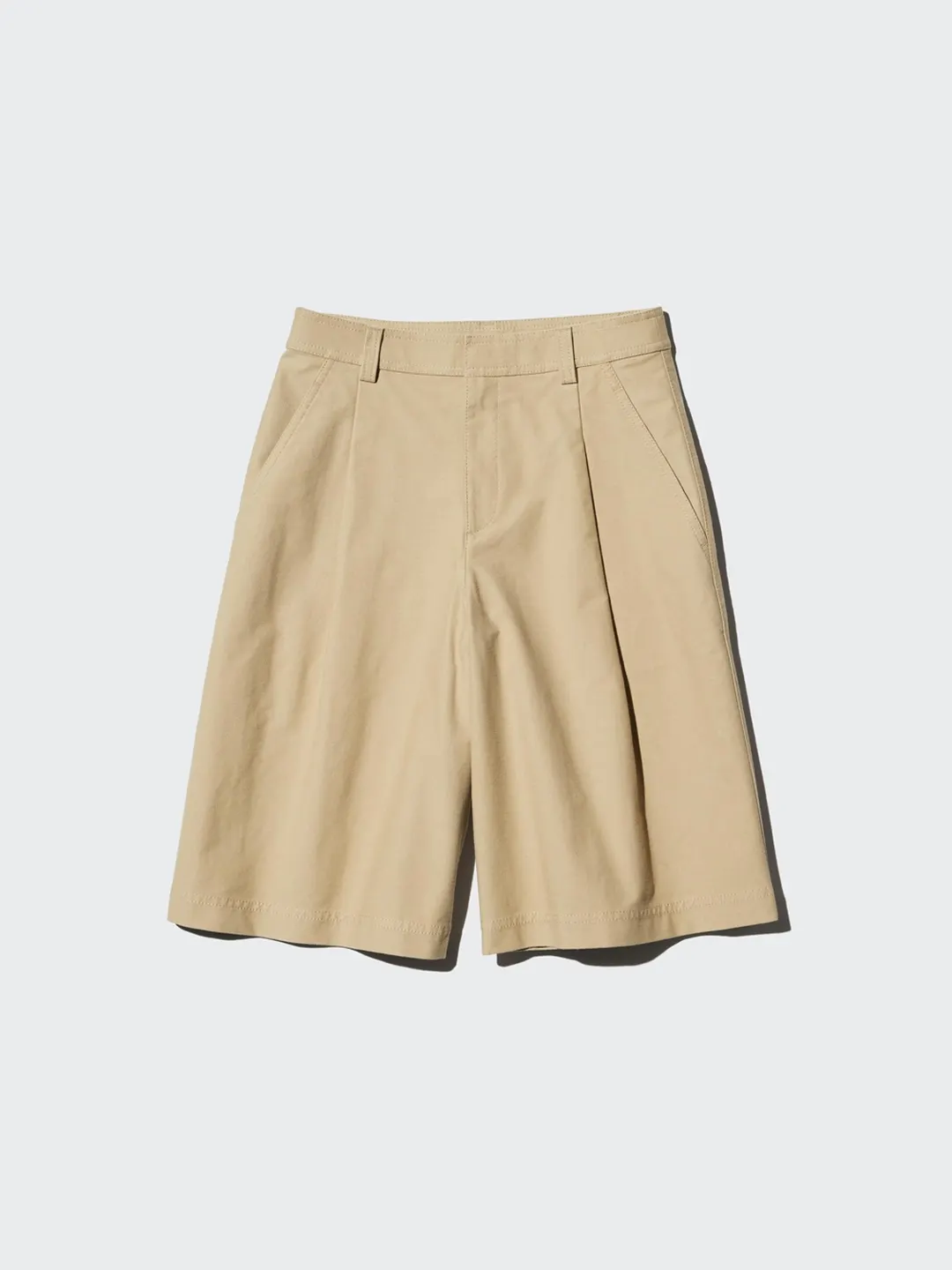 Бермуды трикотажные со складками, Uniqlo