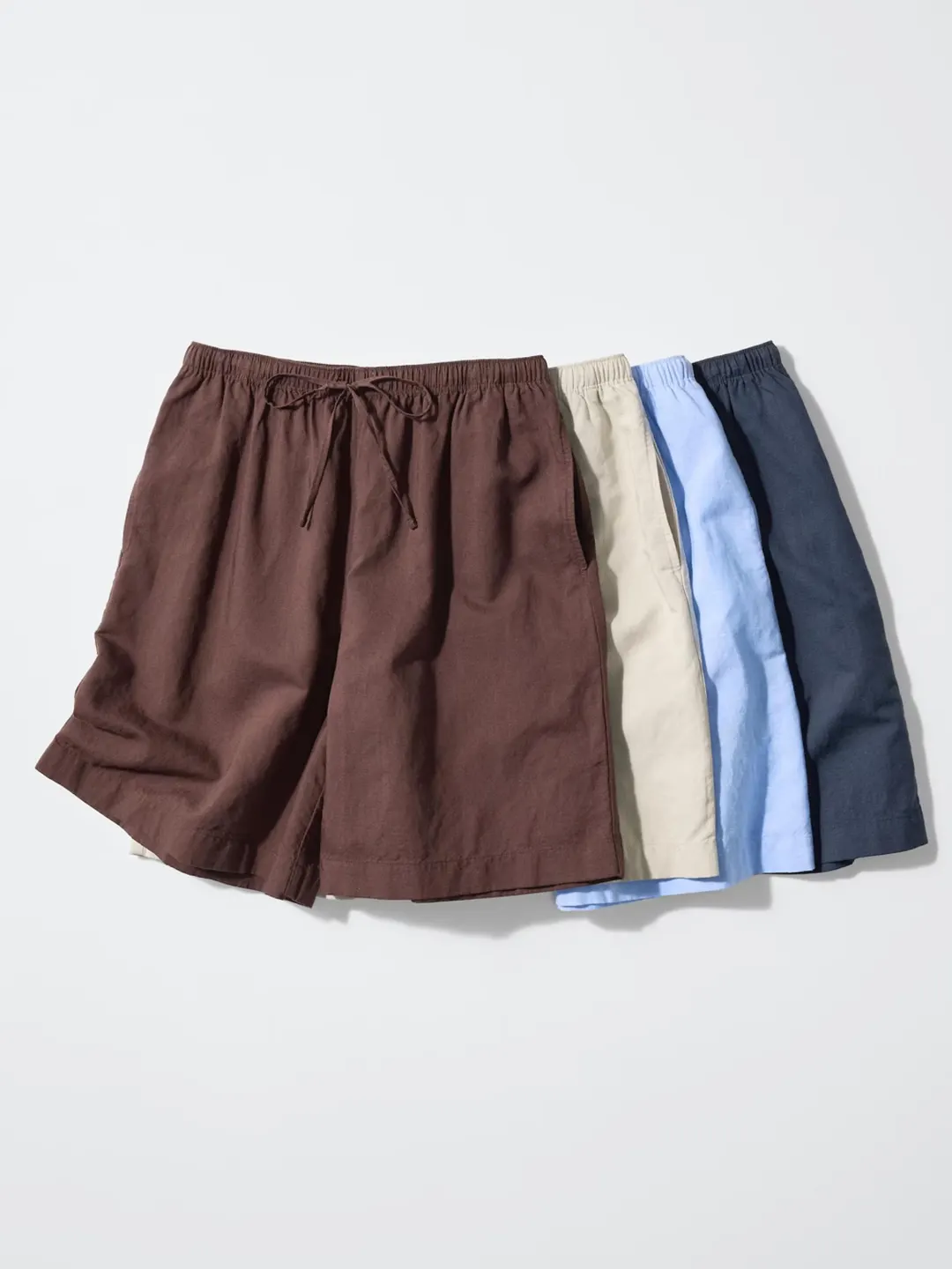 Шорты комфортного кроя из смесового льна, Uniqlo