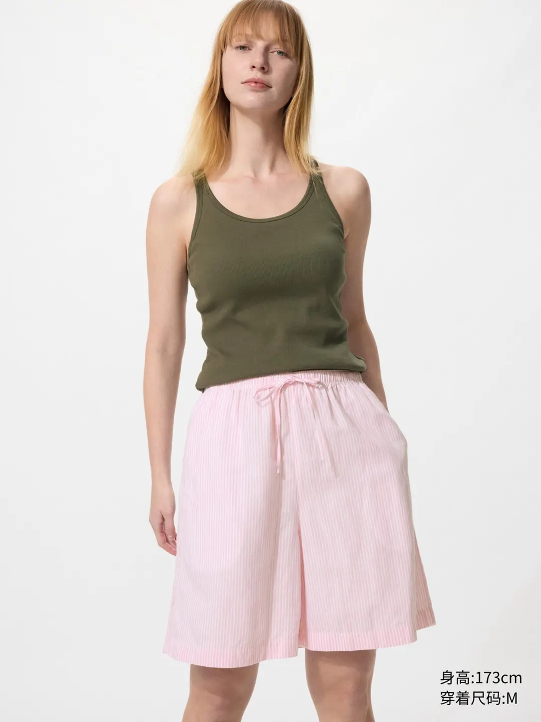 Шорты комфортного кроя из смесового льна, Uniqlo