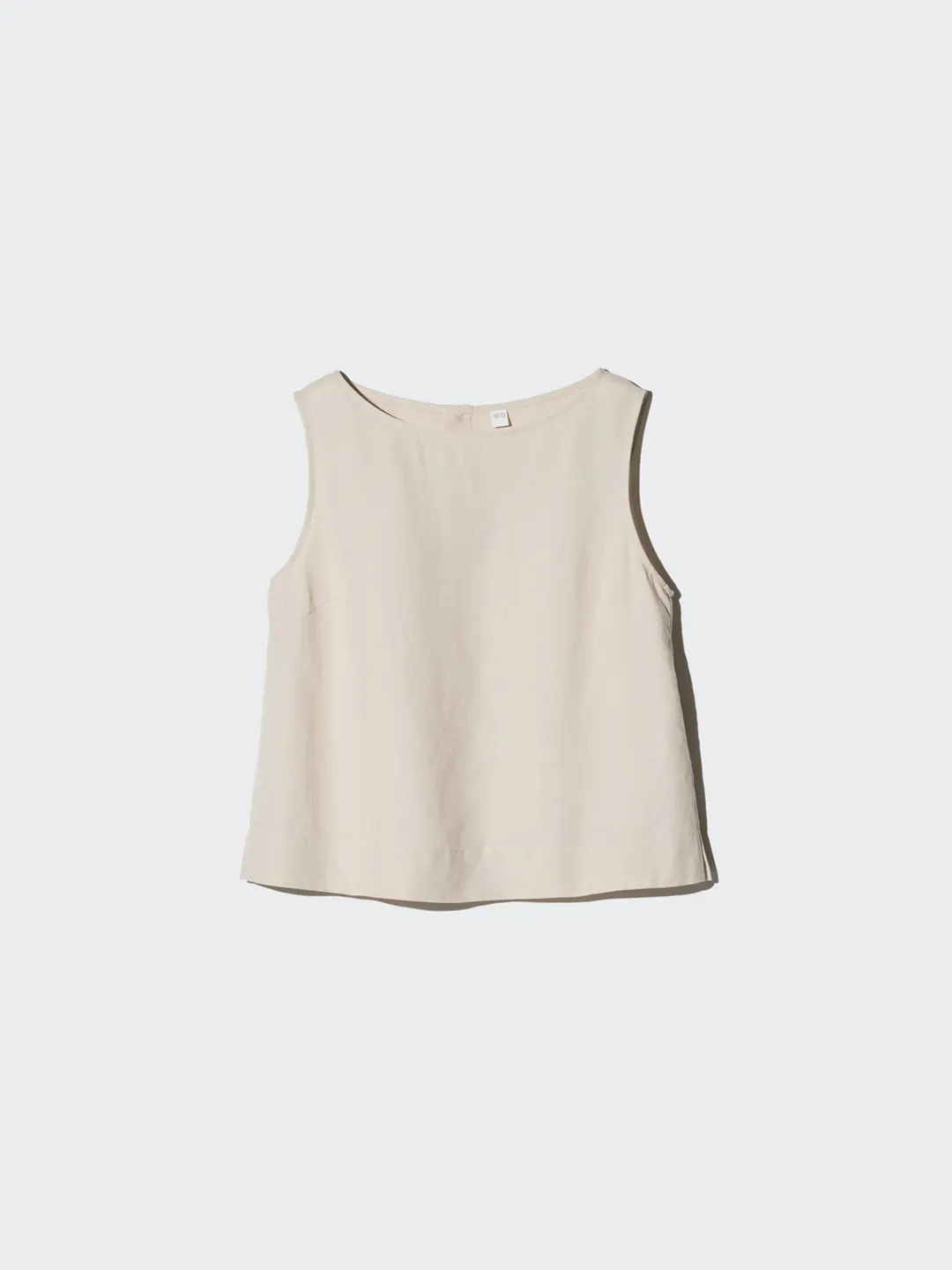 Рубашка из смесового льна без рукавов, Uniqlo