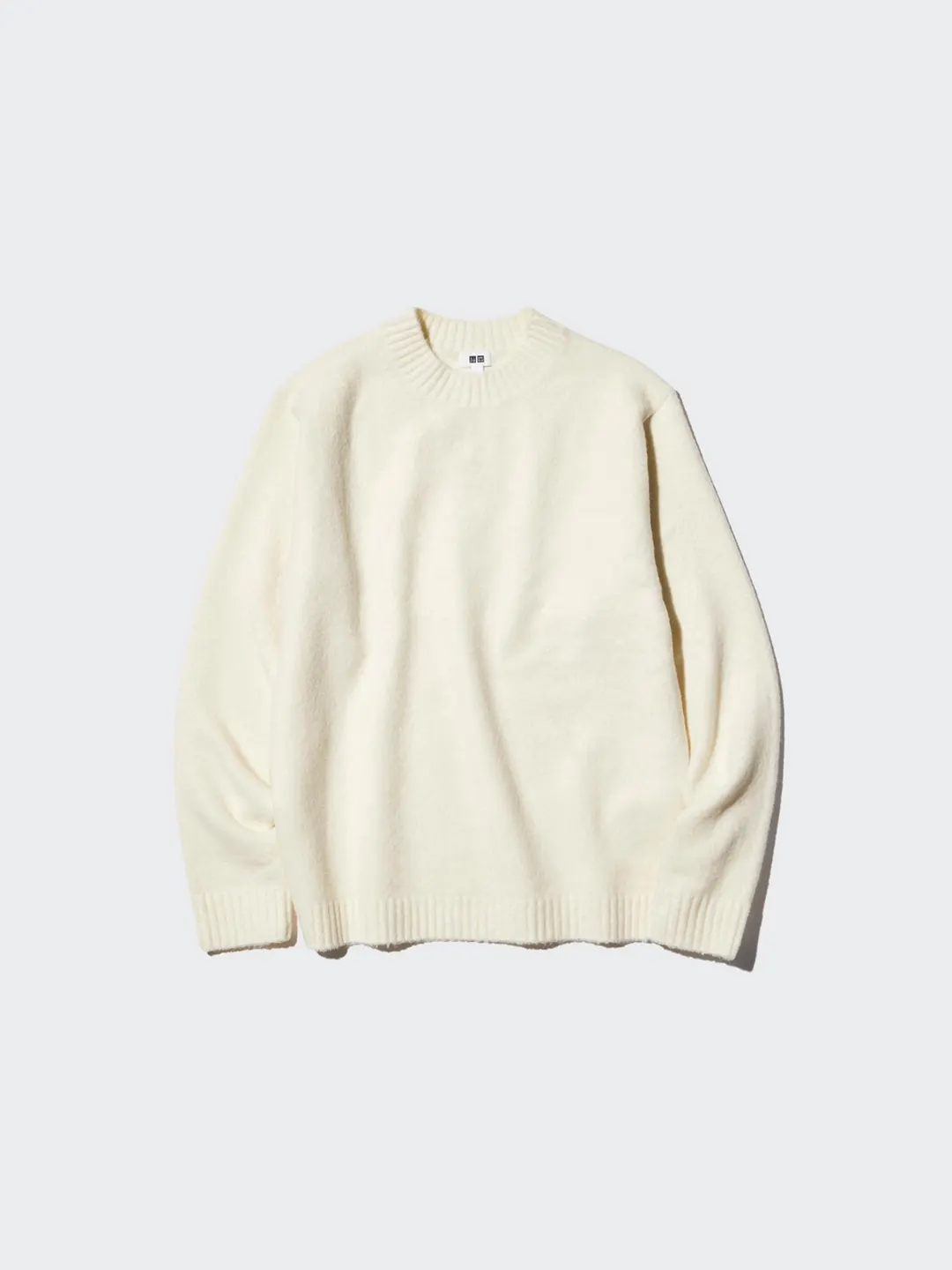 Свитер из пряжи суфле с круглым вырезом, Uniqlo