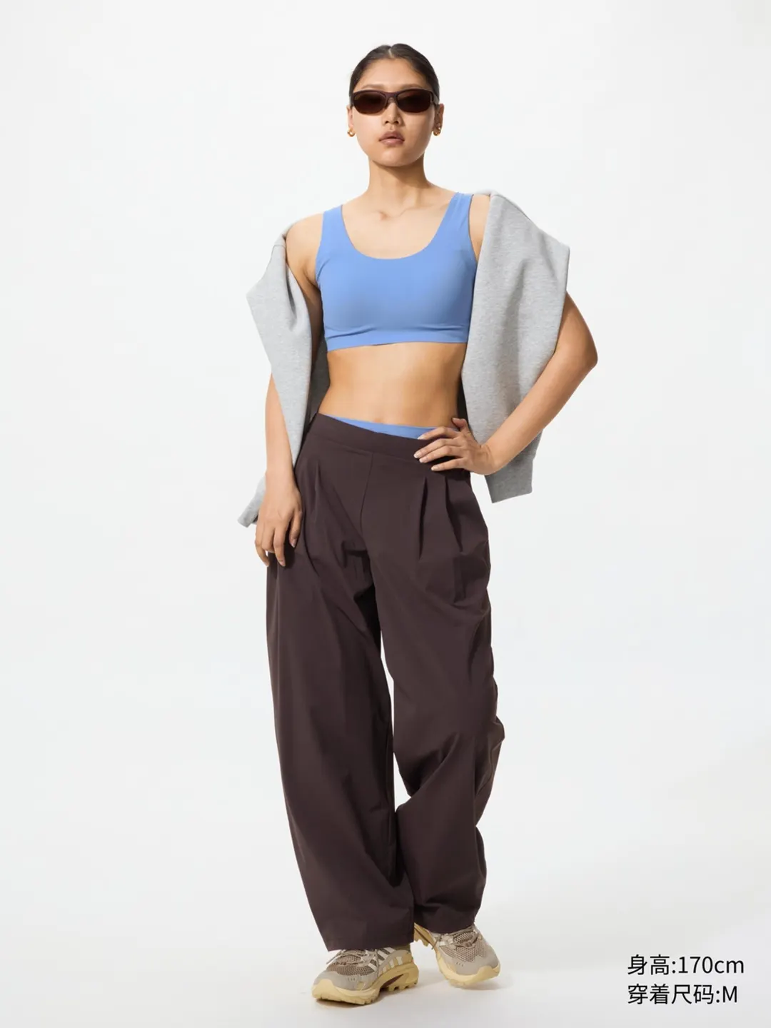 Брюки широкие эластичные с защитой от ультрафиолета, Uniqlo