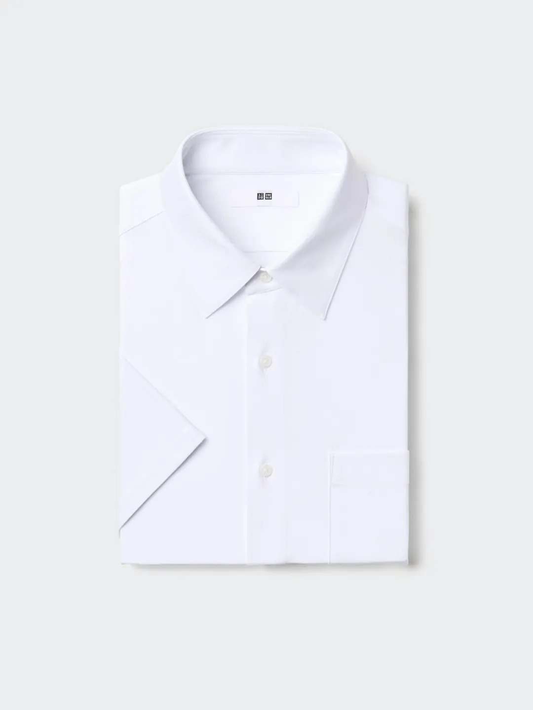 Рубашка с короткими рукавами из быстросохнущей немнущейся ткани, Uniqlo