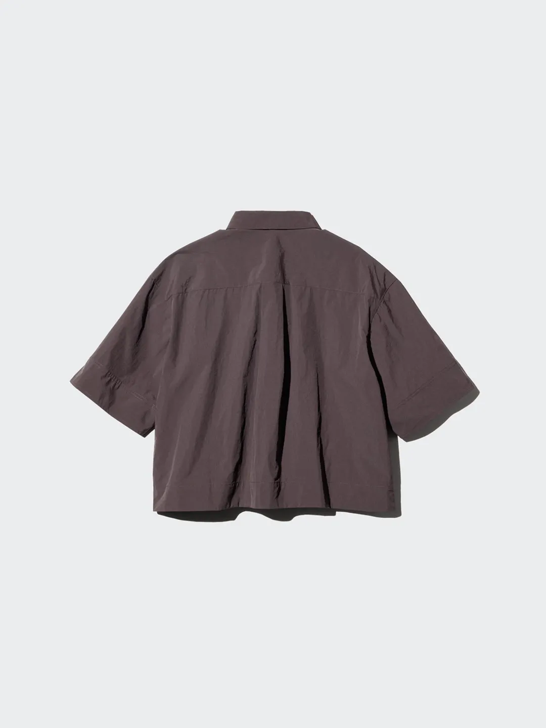 Рубашка укороченная свободного кроя с коротким рукавом, Uniqlo