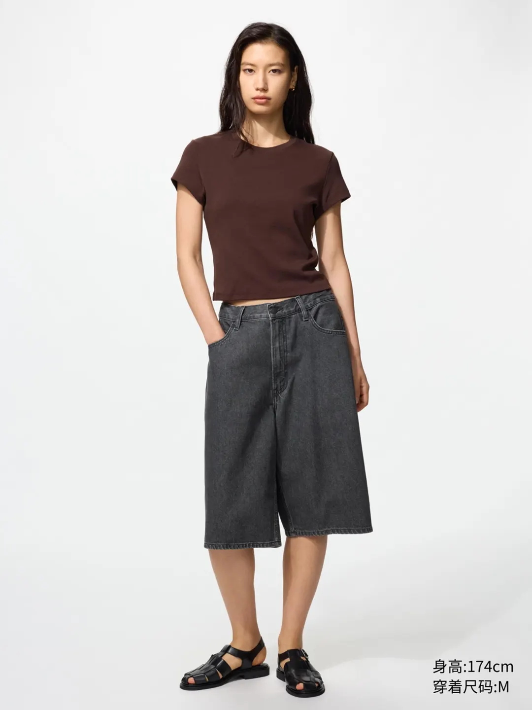 Бермуды джинсовые, Uniqlo