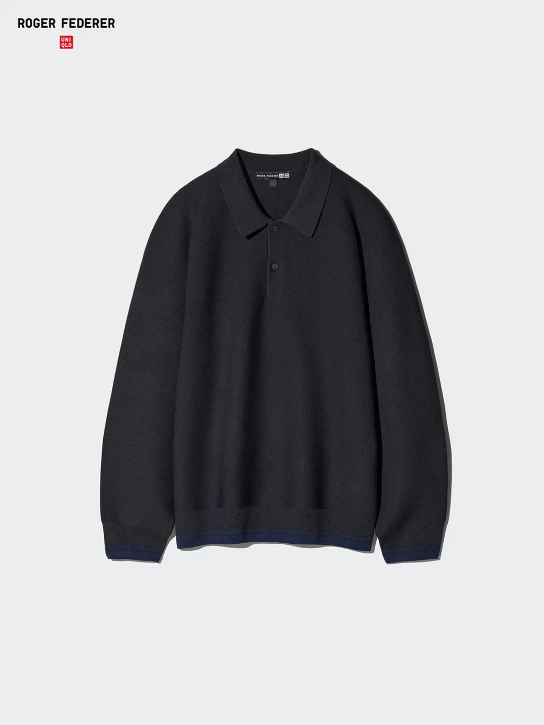 Трикотажное поло 3D с длинными рукавами, Uniqlo